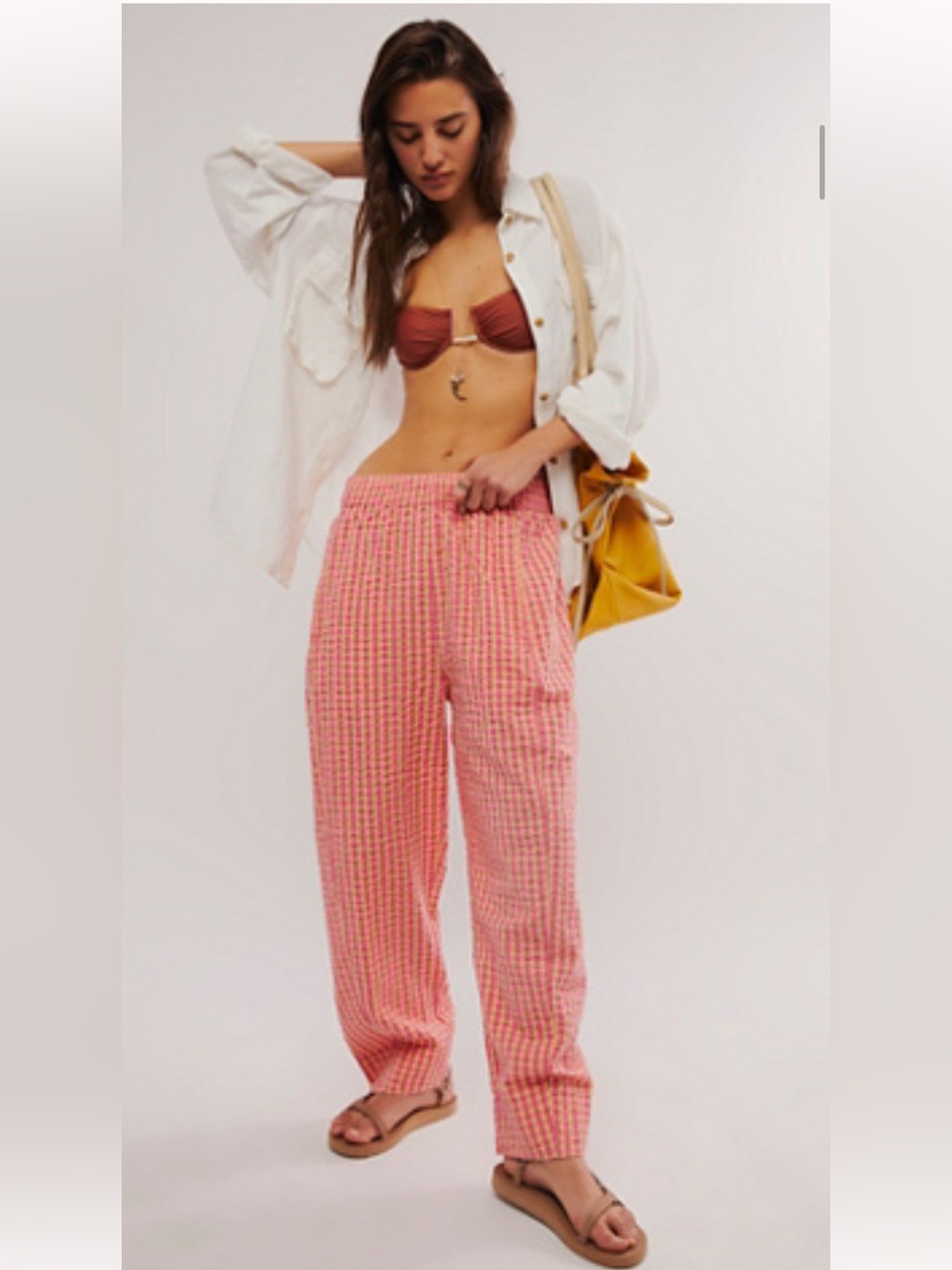 Free People Preppy Gingham Pants